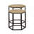 Natural And Black 2-Piece Nesting Table.