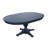 Alper Modern Farmhouse Five Piece Round-to-oval Dining Set With Ladderback Chairs - Navy-1281991155