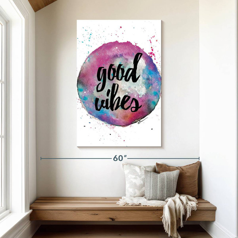 Tergel Good Vibes Splash, 48" H x 32" W