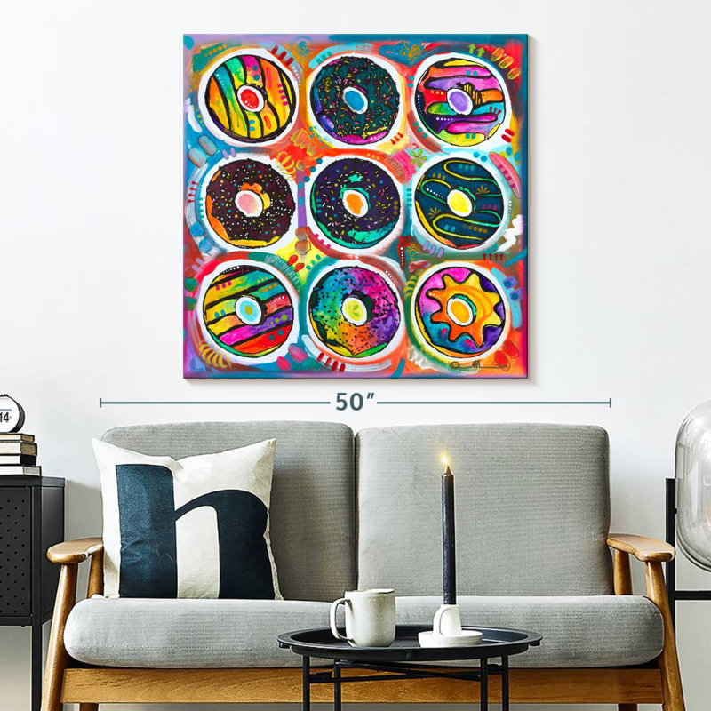 Yarlin Doughnuts Patterns, 33" H x 33" W