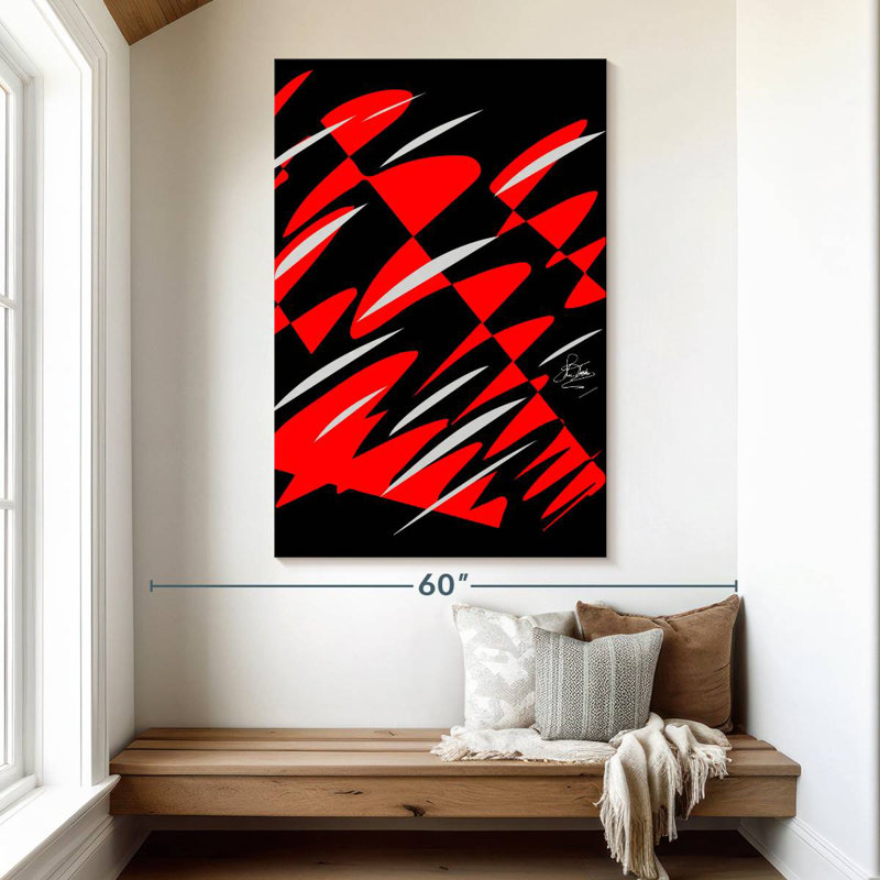 Avery Reflections Red, 51" H x 34" W