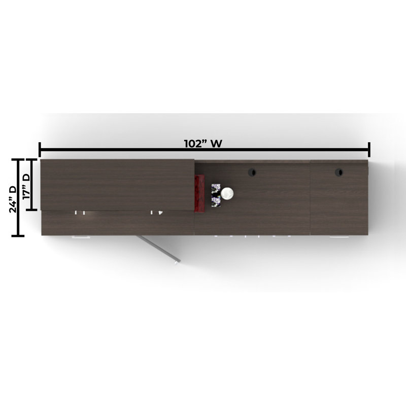 Buffet Sideboard Kitchen Break Room Lunch Coffee Kitchenette Cabinets 4 Pc Espresso – Factory Assembled (Furniture Items Purchase Only)