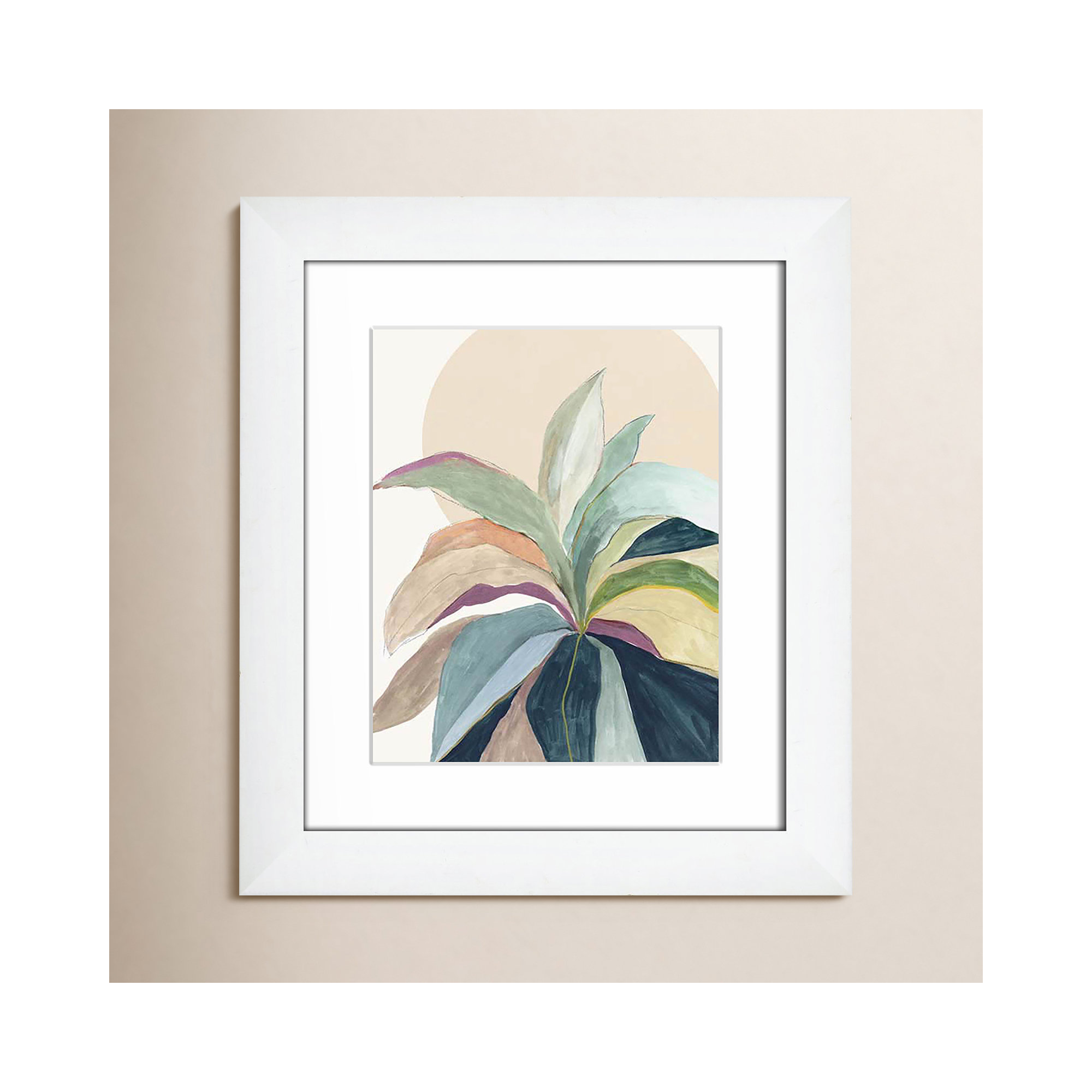 Sherbrooke Sunny Bright Leaves II Framed On Paper by Asia Jensen Print, 16.5" H x 14.5" W x 1.25" D  