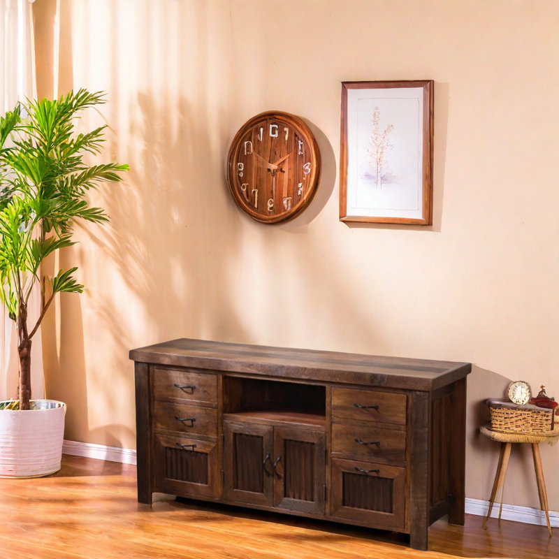 Armoire de rangement en bois massif