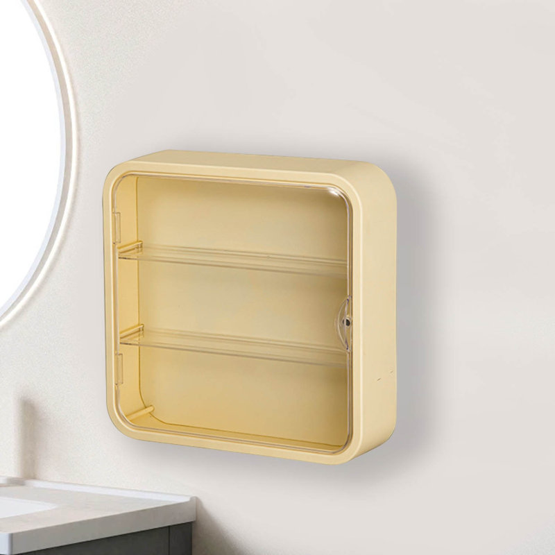 Clear Display Case For Figures Wall-Mounted & Desktop, Yellow