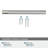 Esquire 6-5/16 inch (160mm) Center-to-Center Polished Nickel/Stainless Steel Cabinet Pull-16675161-105703154