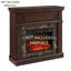 Foyer électrique cerisier - l 41,12 po x P 14 po H 40 po, peu encombrant, niveaux de flamme réglables, télécommande, aspect classique, flamme,