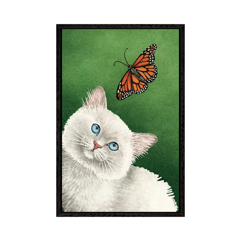 Garden Beauty 1 Piece Painting on Canvas, 66.04cm H x 45.72cm W x 3.81cm D, Black Framed