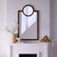 Keystone Rectangle Leather Framed Wall Mirror-750542726