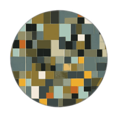 Earthly Cubes Indoor And Outdoor Area Rug
