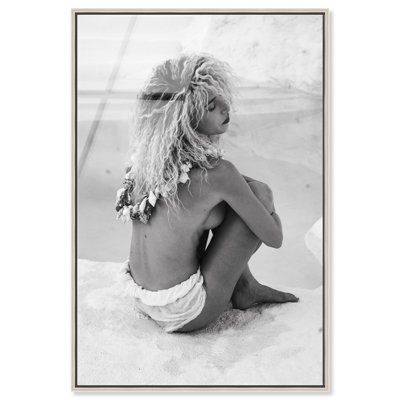 Moment of Peace BW I Canvas People Print by Oliver Gal
