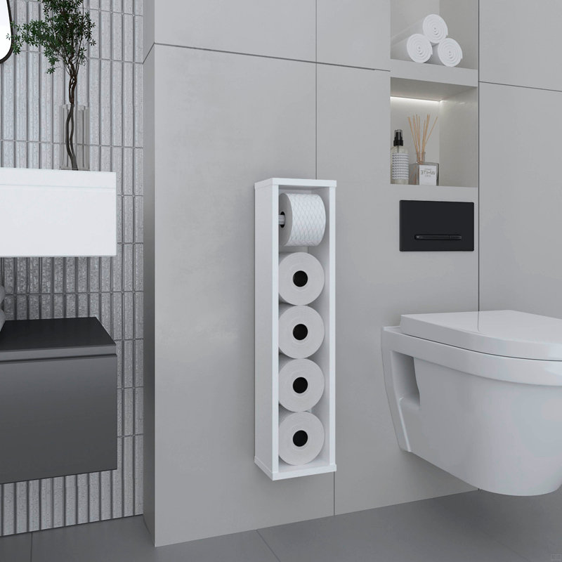 Porte-papier hygiénique 28 po, Blanc