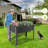 Galvanized Raised Garden Bed With Legs,48X24X35In Large Elevated Planter Box On Wheels With Drainage Holes-2041046618