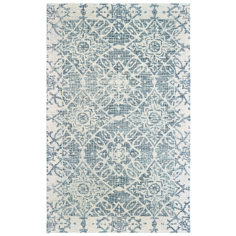 Wool Geometric Indoor Rug, Rectangle 10' x 13'