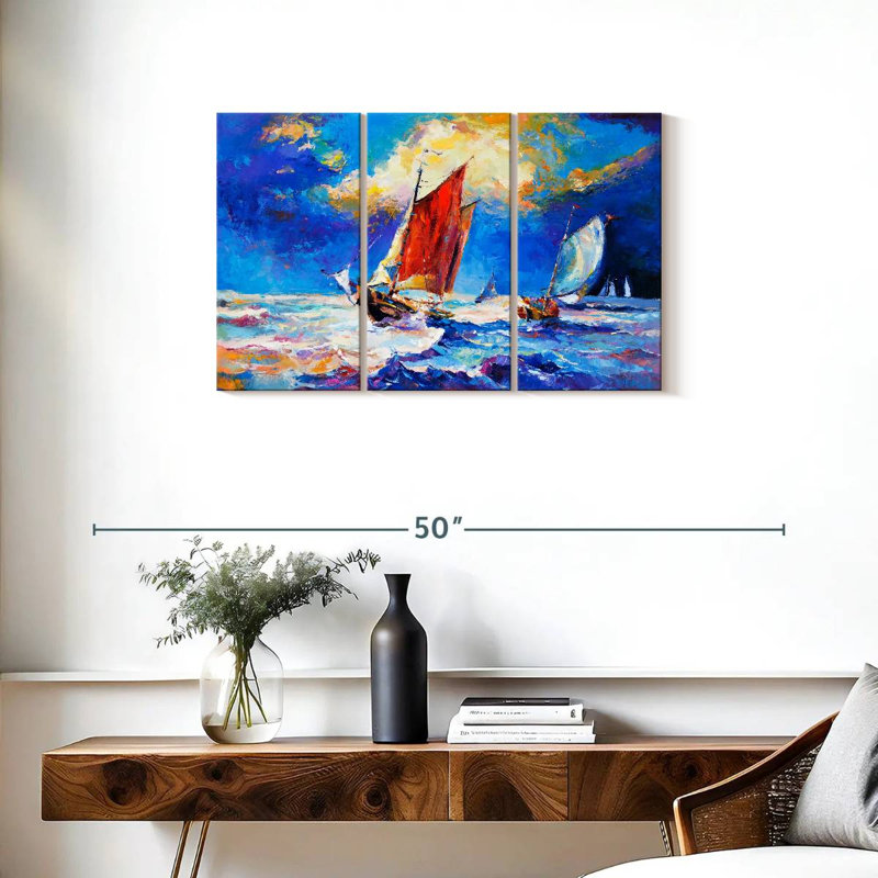 Mehar voiliers en mer, H 20 po x l 33 po