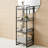4-Tier Freestanding Storage Shelf Unit With Metal Frame And Wood-Look Shelves For Bathroom, Kitchen, And Living Room Organization-104155460