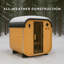 Sauna d'extérieur en cèdre traditionnel pour 4 à 6 personnes avec chaufferette électrique 9kW Backyard Discovery Lennon, contrôle Wi-Fi, lumières DEL