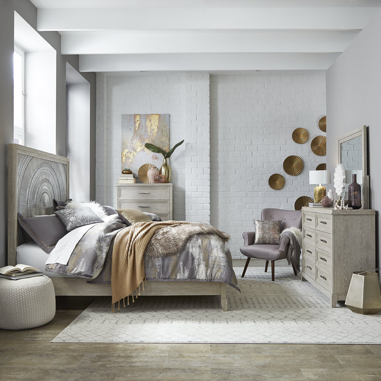 Belmar Panel Bed, Dresser & Mirror, Chest Set