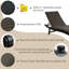 Chaise longue simple inclinable 77 po Enosburgh
