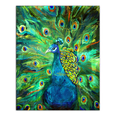 «Peacock Power 2», reproduction sur toile