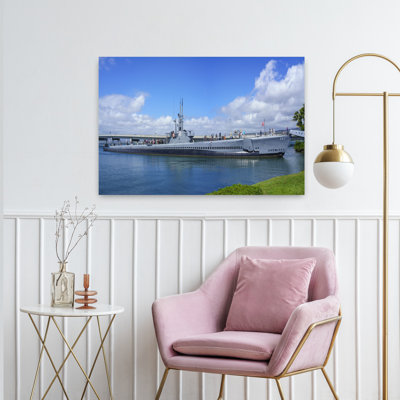 Uss Bowfin, A Balao-Class Submarine, Now A Museum At Pearl Harbor National Monument On Oahu, Hawaii, Usa Contemporary Architecture Wall Art