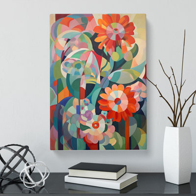 Wagenen Floral Flowers Retro Vol.4 - Wrapped Canvas Print