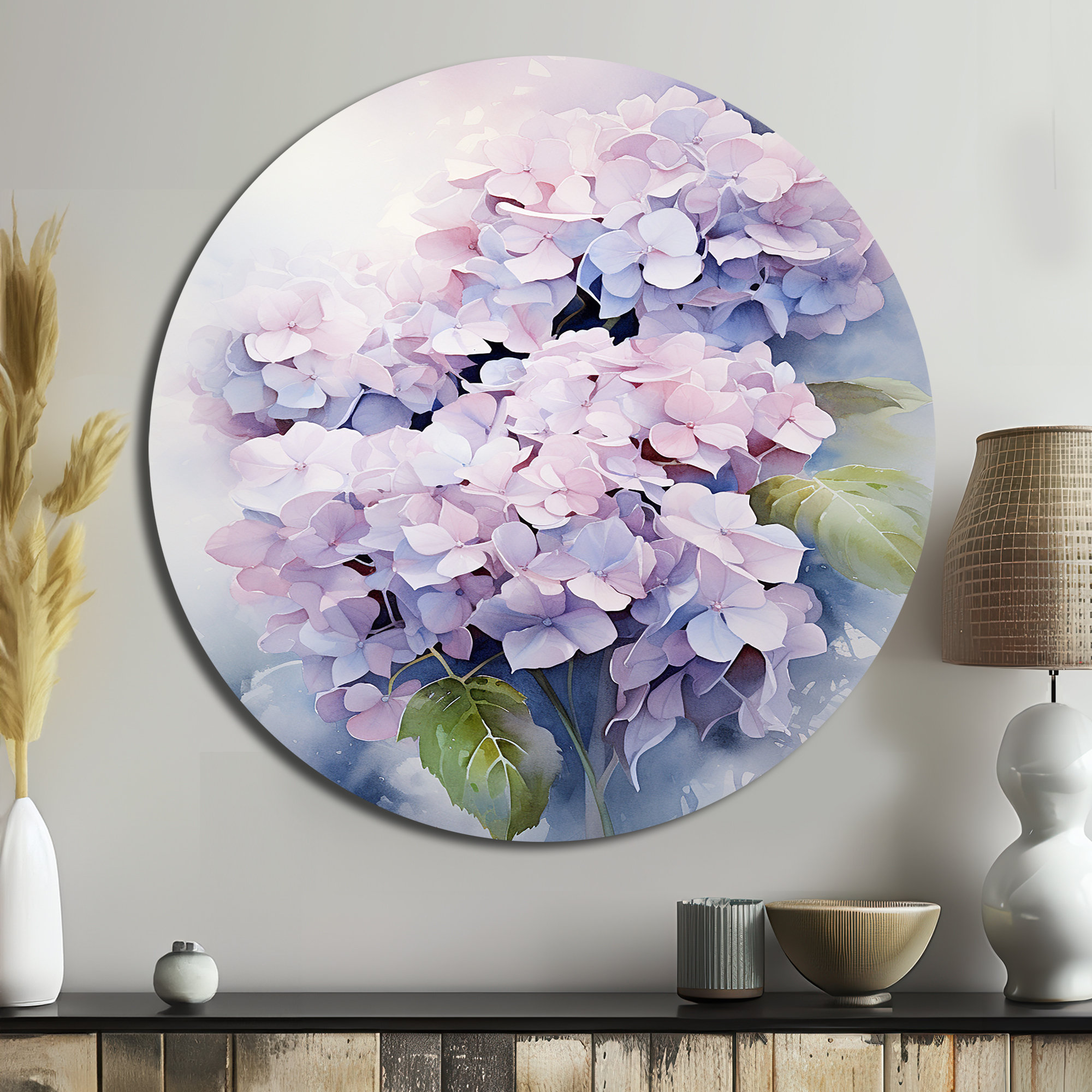 Lark Manor Glaser - Floral Round Metal Art - Wayfair Canada