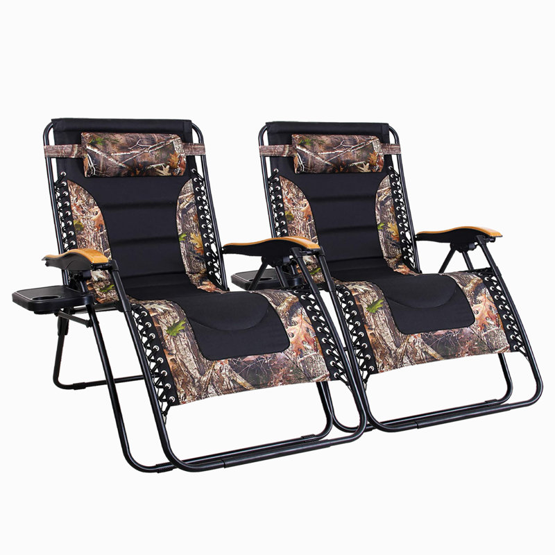 Fauteuil inclinable zéro gravité avec coussin Talecia, Camouflage