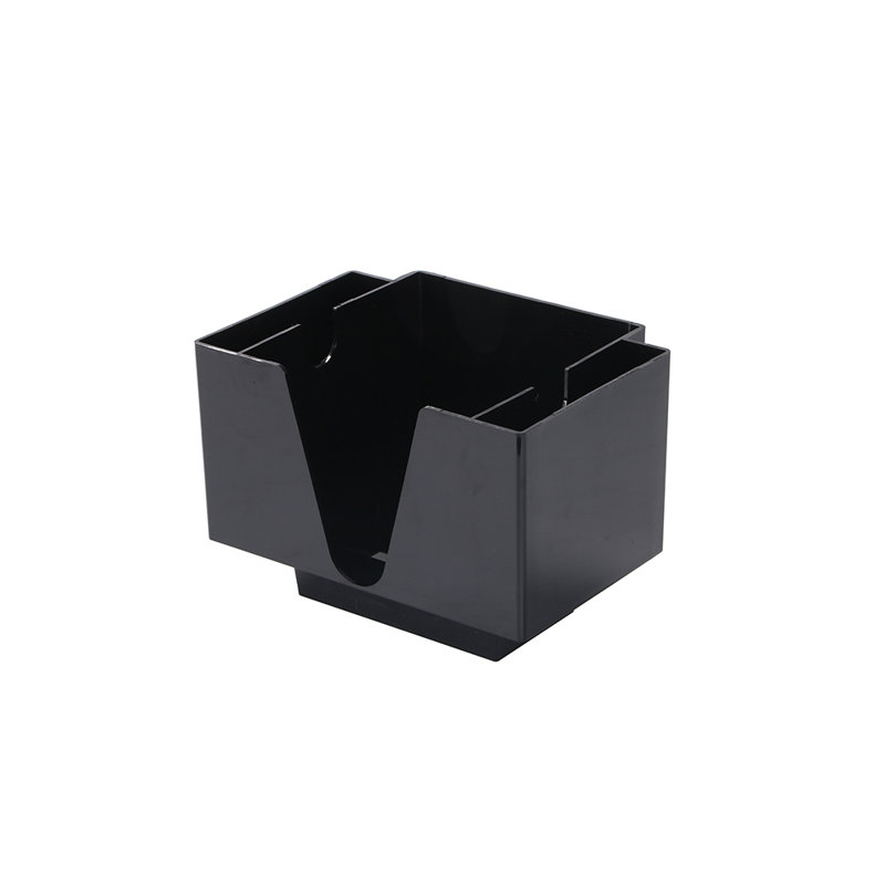 Porte-serviettes en plastique noir Bar Lux