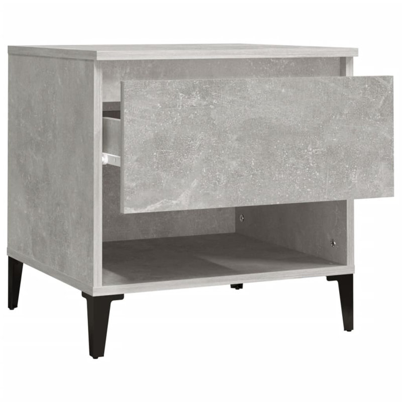 Leegan Side Table Set, Concrete Grey