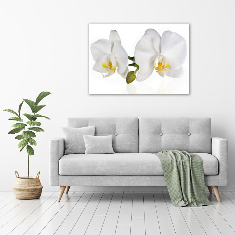 Orchid - No Frame Print on Glass