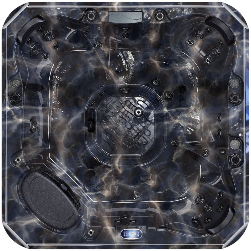 Spa Luxuria Spas 7 - Pers. 43 - Jet acrylique avec ozonateur en moka, Moka, Opale de minuit