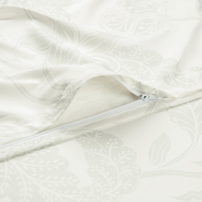 Paisley Sage Microfiber Queen Duvet Cover Set