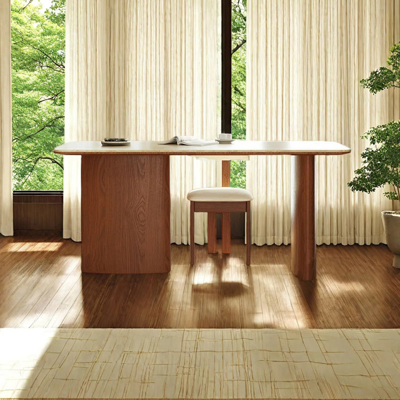 Table de salle à manger rétro, H 29,53 po x L 55,12 po x l 31,5 po