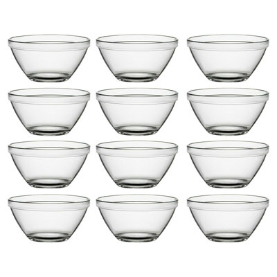 Pompei Stackable Glass Dessert Bowl