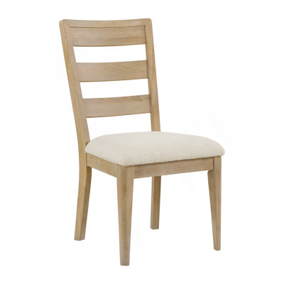 Chaise de salle à manger rembourrée brune, ensemble de 2