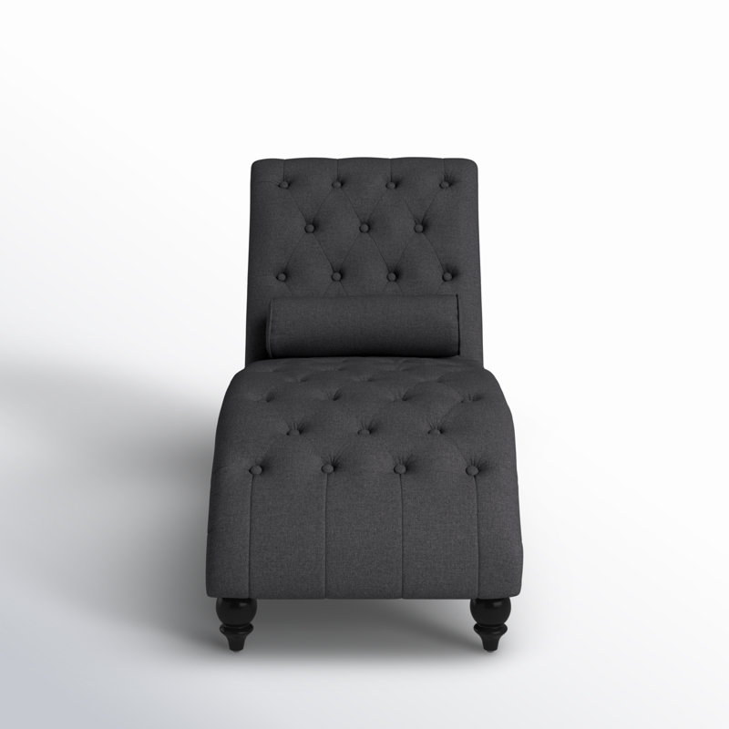 Chaise longue sans accoudoirs Ameerat, Velours magenta