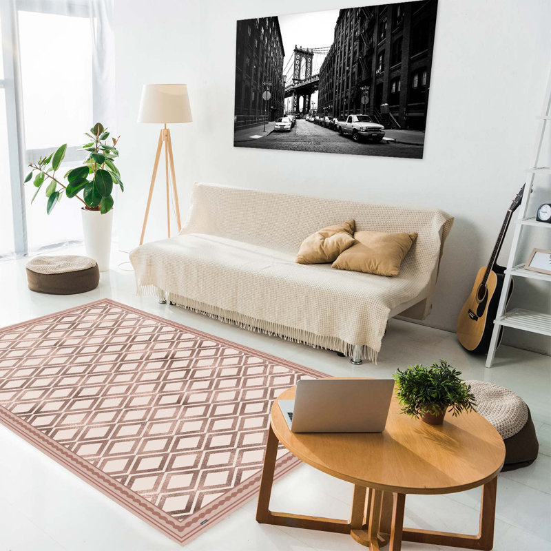 Monaghan Geometric Indoor Doormat, 136 x 203 cm
