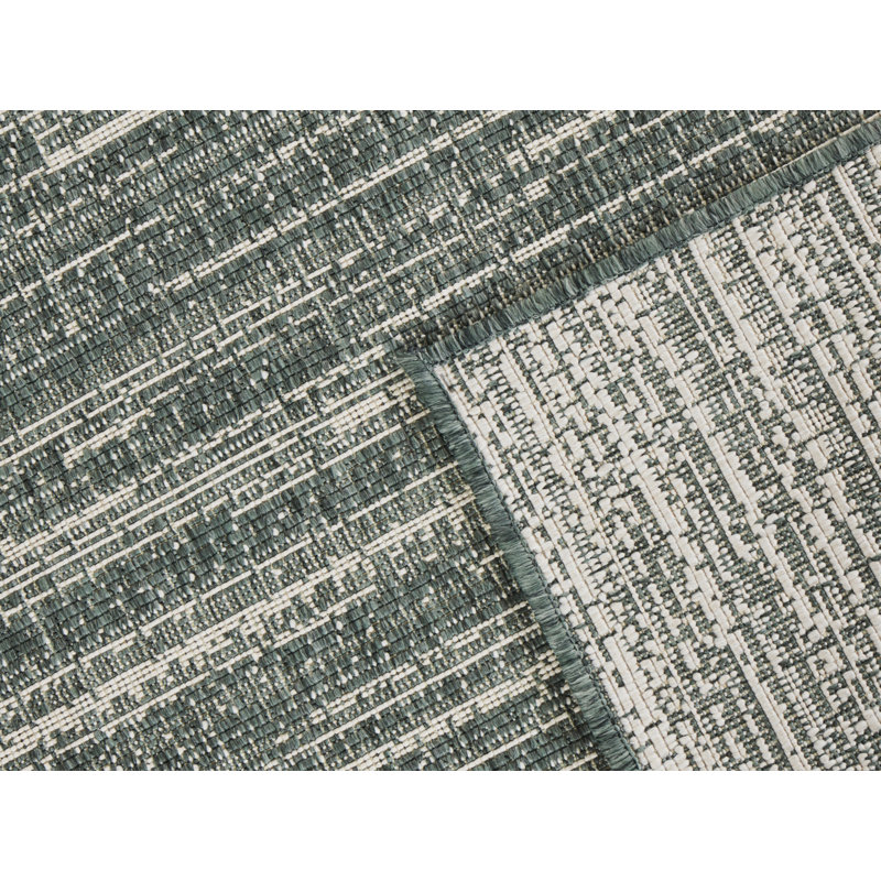 Machine Woven Green Indoor/Outdoor Rug, Rectangle  240 x 340cm
