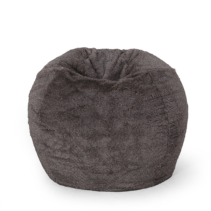 Vida 3 Foot Rounded Faux Fur Bean Bag