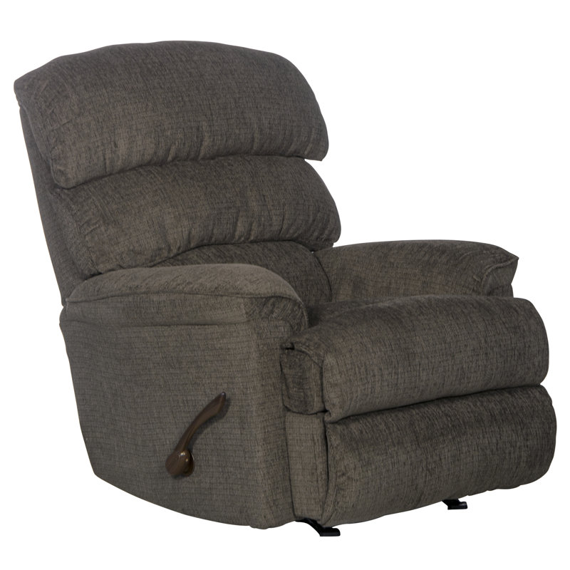 Baeten Upholstered Recliner, Manual, Gray Chenille
