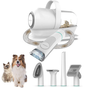 AIRROBO Dog Hair Vacuum & Dog Grooming Kit, 12000Pa Strong Pet Grooming  Vacuum, 2L Large Capacity Dog Vacuum for Shedding Grooming Hair, Quiet, 5  Pet