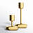 Juba Brass Tabletop Candlestick