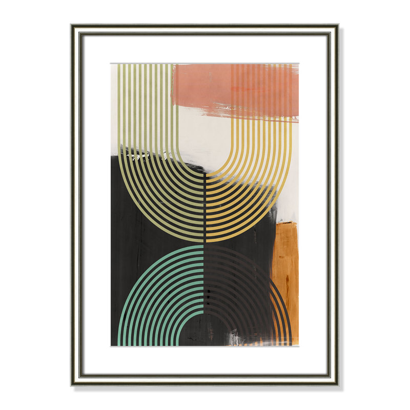 «Bolded II» par Isabelle Z, Matted Print, L 18,25 po x H 24,25 po, Argent classique