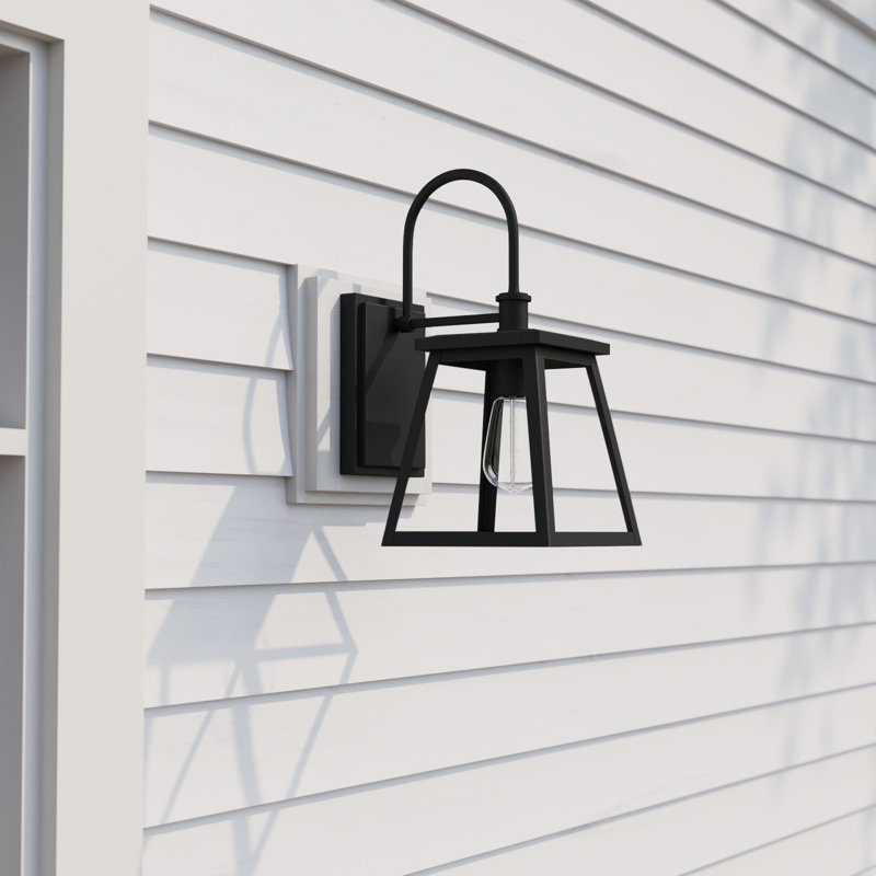 Wrentham Wall Light, 18.25" H  x 9.25" W  x 12.25" D, Black