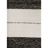 Hand-Knotted High-Quality Beige and Black Area Rug