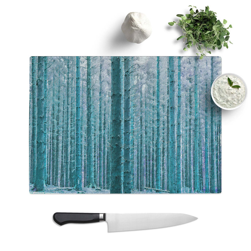 Glass Forest in The Blue Chopping Board, 28.5 cm W x 20 cm L