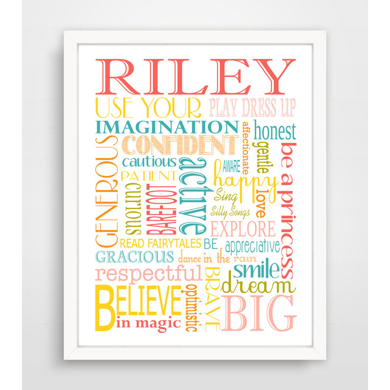 «Princess Rules», impression sur papier personnalisée, Oui, H 14 po x l 11 po