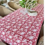 Carmen Red And White Tablecloth