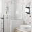 The Multi-Function Rainfall All-In-One Kit Shower System With Handheld Shower Wand & Shower Head & Storage Tray-126057482